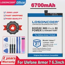 Аккумулятор LOSONCOER 6700mAh 3083 для Ulefone Armor 7 6,3 дюйма для Ulefone Armor 7E Battery