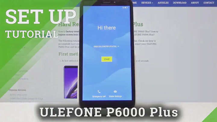 How to Activate & Configure ULEFONE P6000 Plus - Set Up Process