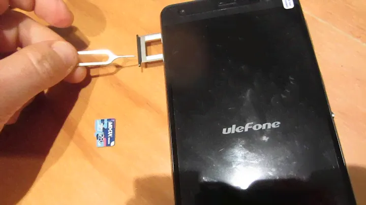 Ulefone power. How to insert micro SD card into phone tray