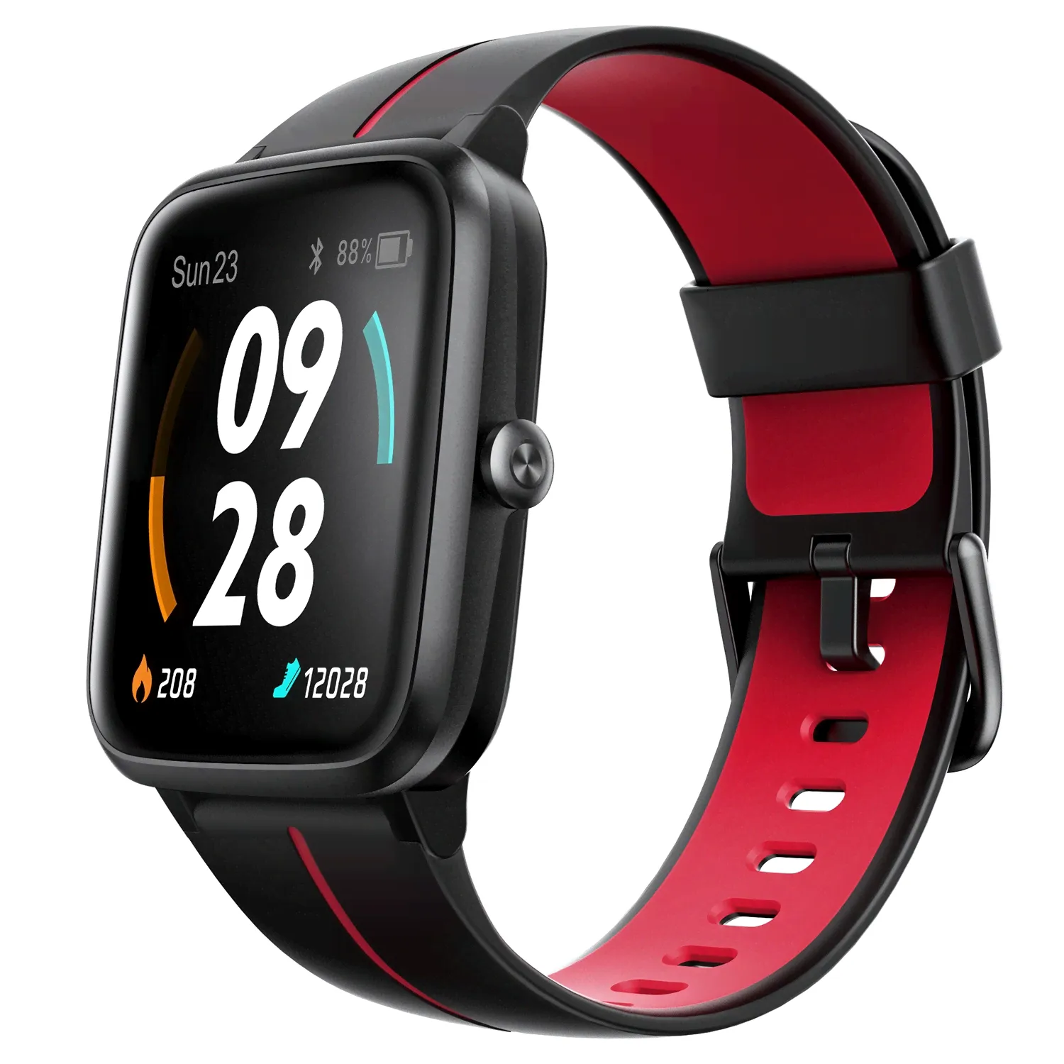 ULEFONE Умные часы Watch GPS, 47mm, red/black