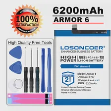 LOSONCOER Armor 6 6E 6S Аккумулятор мобильного телефона емкостью 6200 мАч для Ulefone Armor 6 6E 6S Батареи + бесплатные инструменты